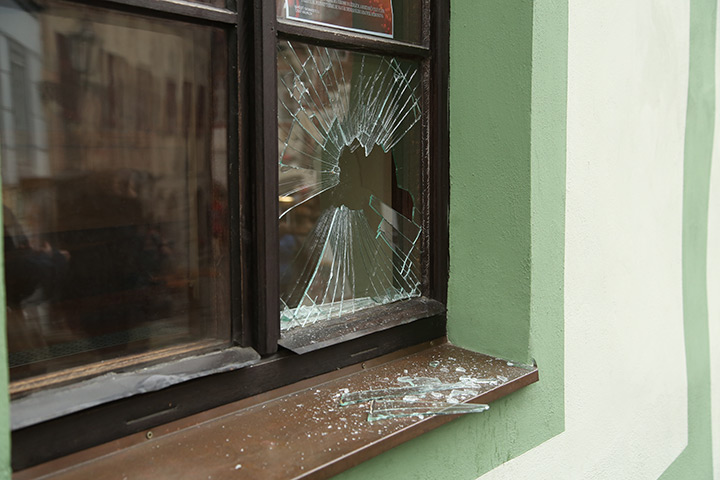 A2B Glass are able to board up broken windows while they are being repaired in North Lancing.